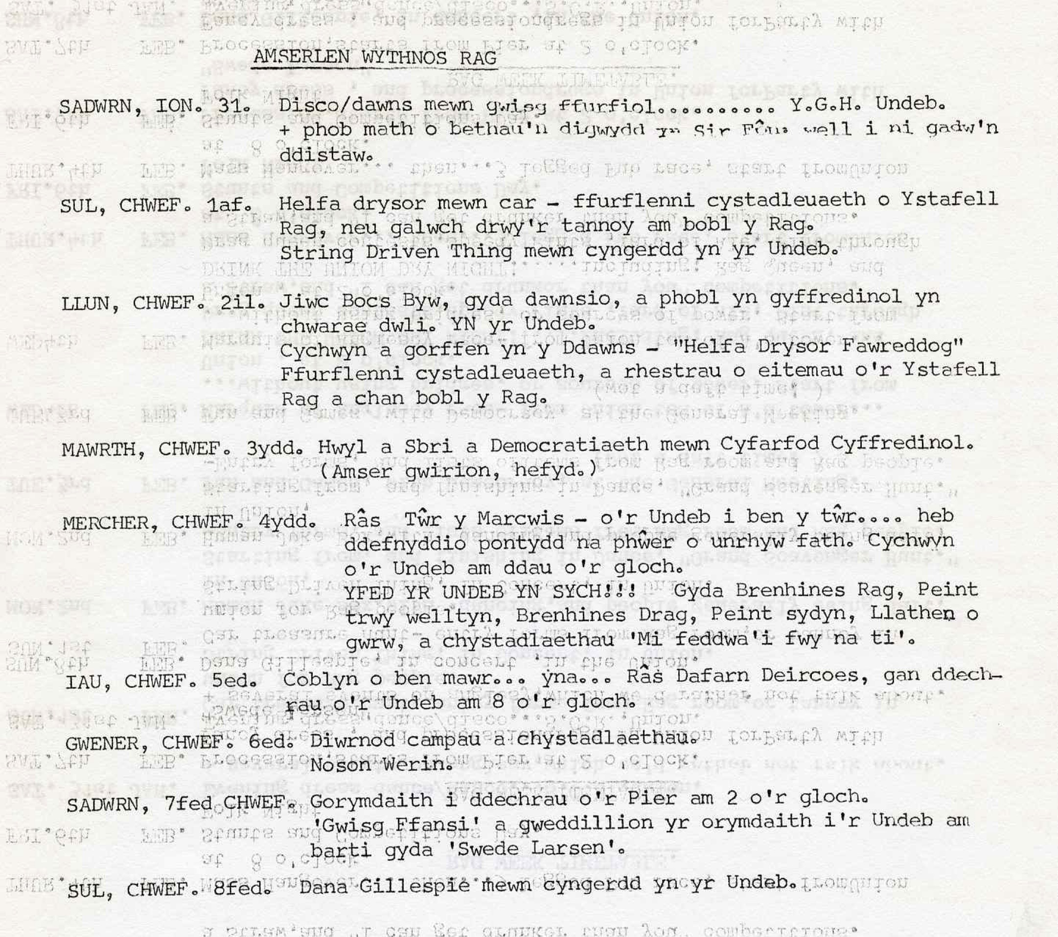 rag-week-timetable-welsh-1976